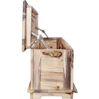 Lima Live Edge 4 Foot Blanket Chest - Clear Lacquer