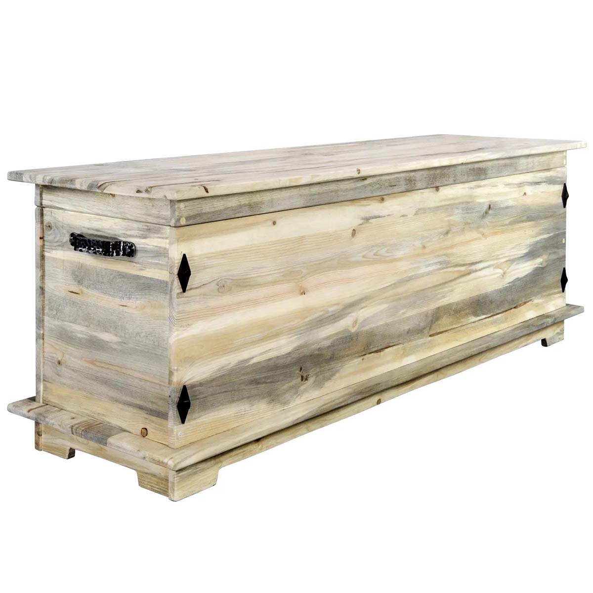 Lima Sawn 4 Foot Blanket Chest - Clear Lacquer