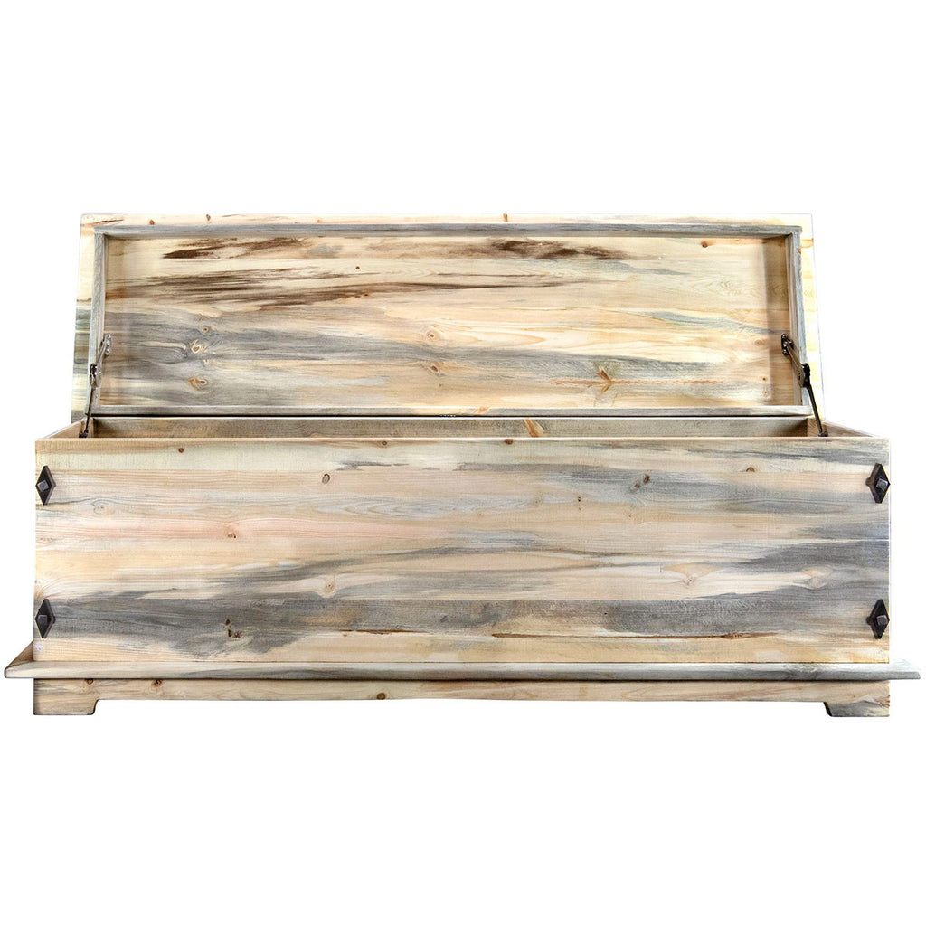 Lima Sawn 4 Foot Blanket Chest - Clear Lacquer