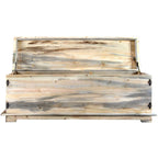 Lima Sawn 4 Foot Blanket Chest - Clear Lacquer