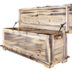 Lima Live Edge 5 Foot Blanket Chest - Clear Lacquer