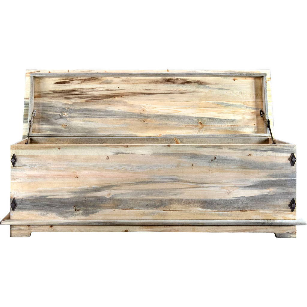 Lima Sawn 5 Foot Blanket Chest - Clear Lacquer