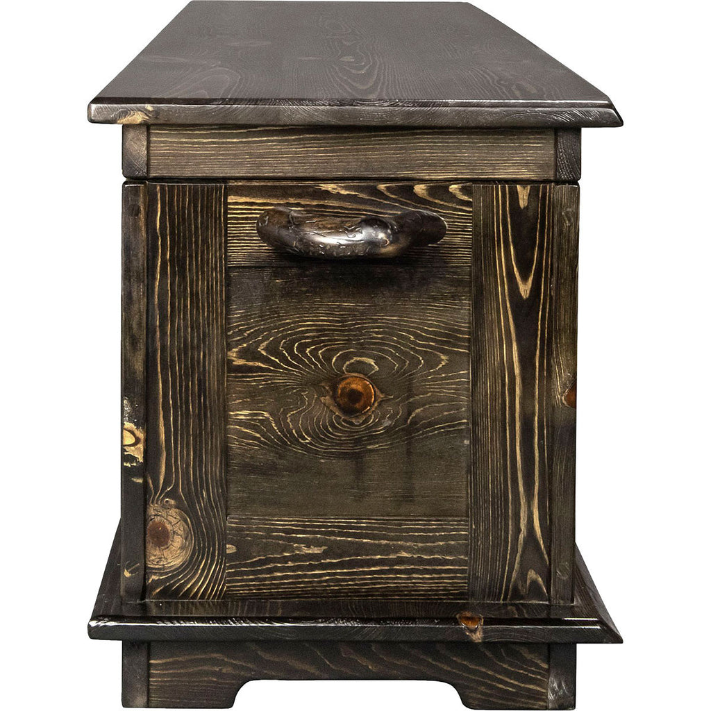 Lima Live Edge 6 Foot Blanket Chest - Jacobean Stain