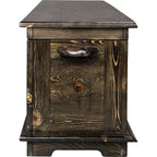 Lima Live Edge 6 Foot Blanket Chest - Jacobean Stain