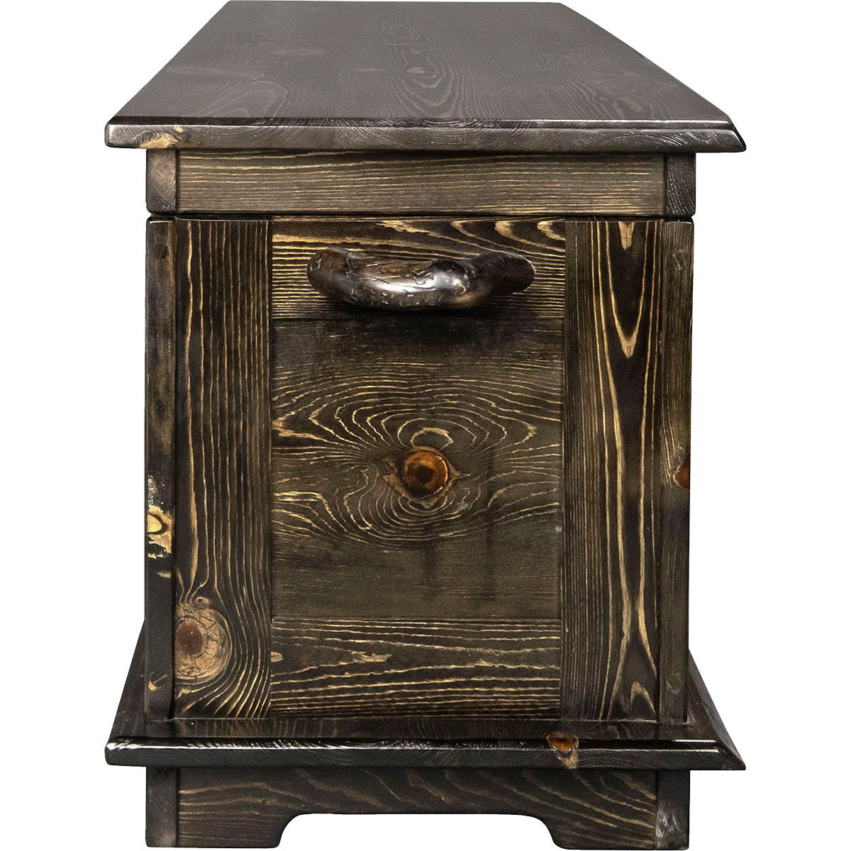 Lima Live Edge 6 Foot Blanket Chest - Jacobean Stain