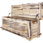 Lima Live Edge 6 Foot Blanket Chest - Clear Lacquer