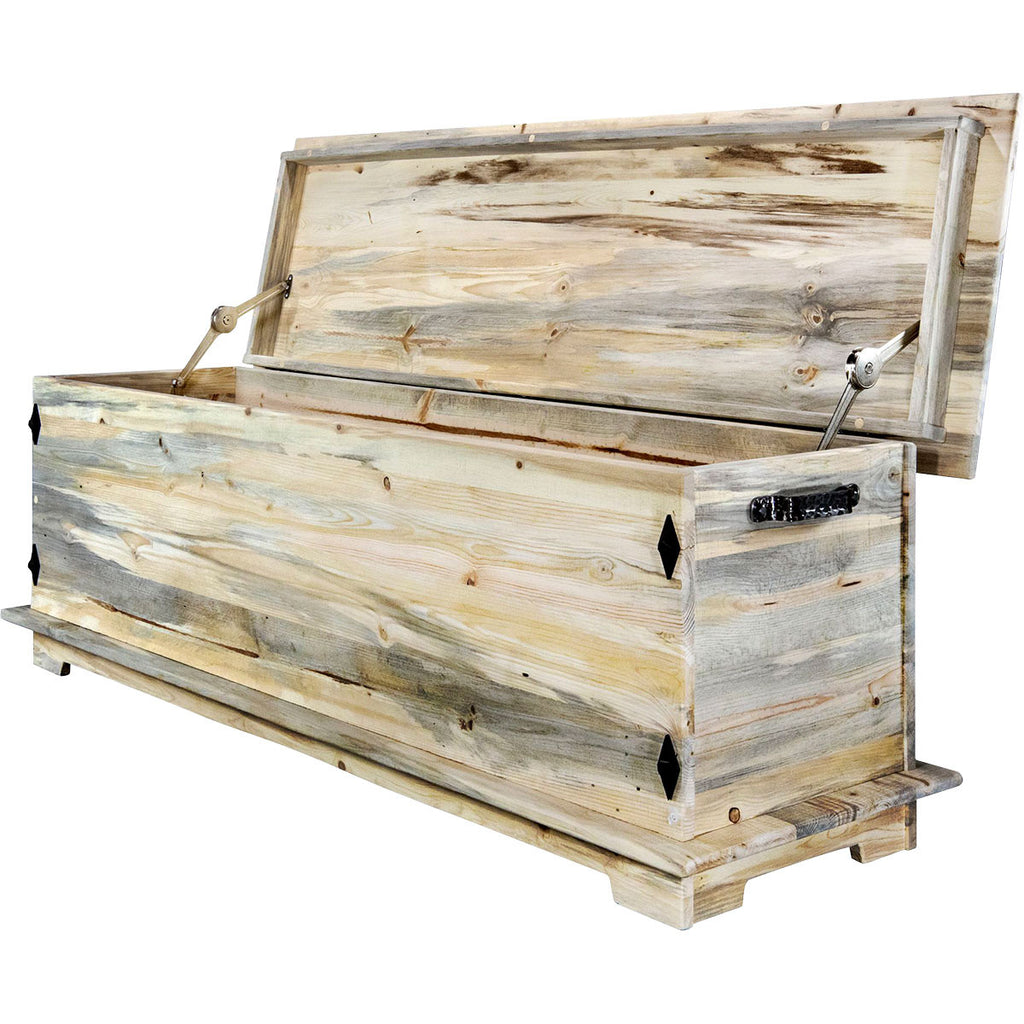 Lima Sawn 6 Foot Blanket Chest - Clear Lacquer