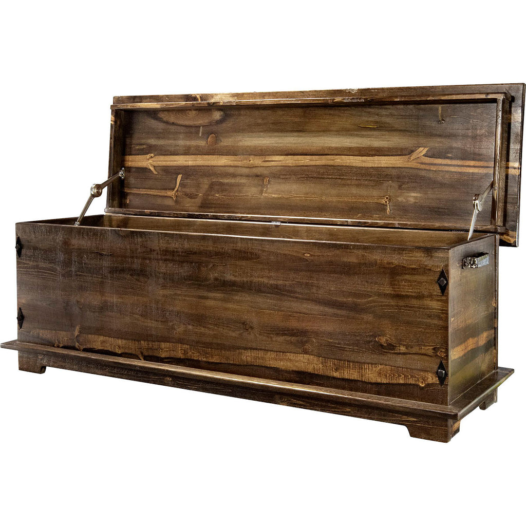 Lima Sawn 6 Foot Blanket Chest - Provincial Stain