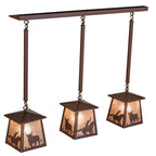 Cattle Roundup 3-Light Island Pendant