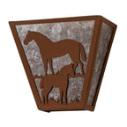 Horses Wall Sconce
