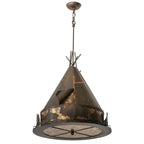 Golden Buffalo Teepee Pendant Light