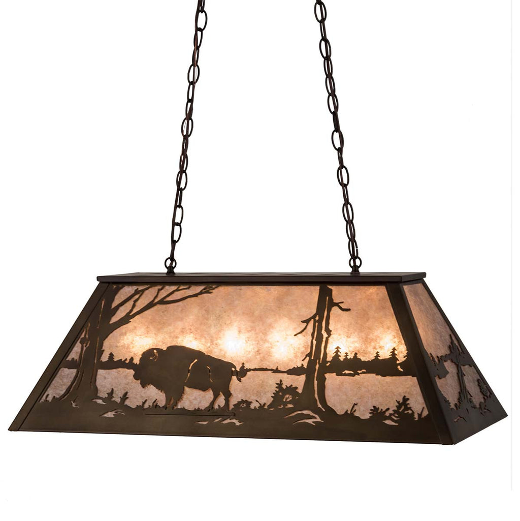 Silver Buffalo Oblong Pendant Light