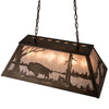 Silver Buffalo Oblong Pendant Light