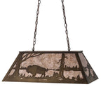 Silver Buffalo Oblong Pendant Light