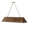 Three Rustlers Oblong Pendant Light