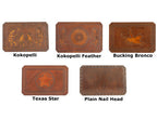 Tooled Leather Bench