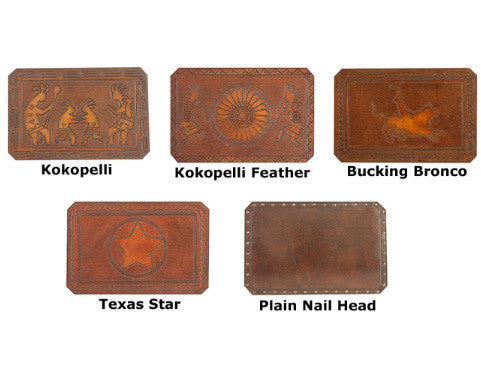 Tooled Leather Bench