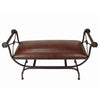 Coronado Double Vanity Bench - Steer Brands Brown