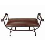 Coronado Double Vanity Bench - Steer Brands Brown