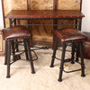 Antique Brown Diamondback Counter Stool