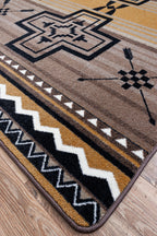 Arrow Path Gold Rug - 8 x 11
