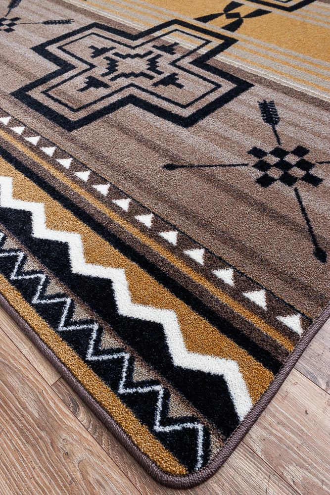 Arrow Path Gold Rug - 8 x 11