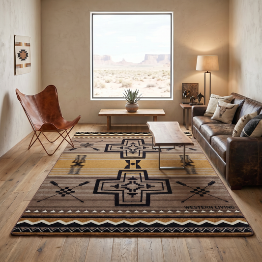 Arrow Path Gold Rug Collection