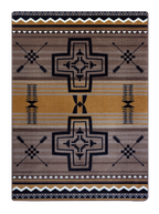 Arrow Path Gold Rug - 4 x 5