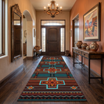Arrow Path Blue Rug - 2 x 8