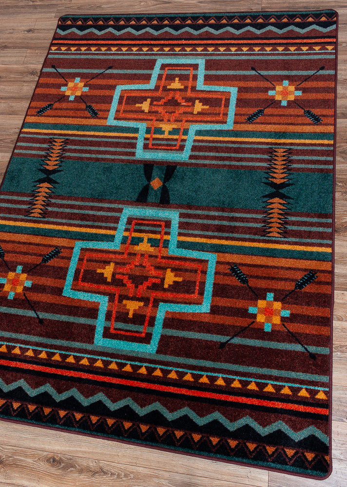 Arrow Path Blue Rug Collection