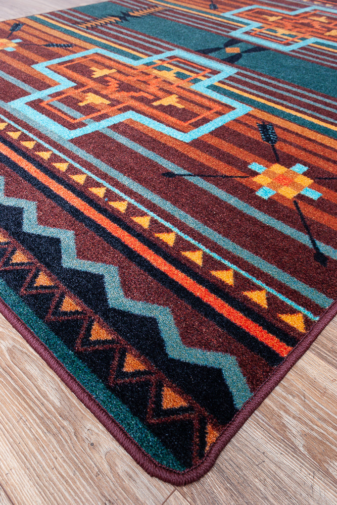 Arrow Path Blue Rug Collection