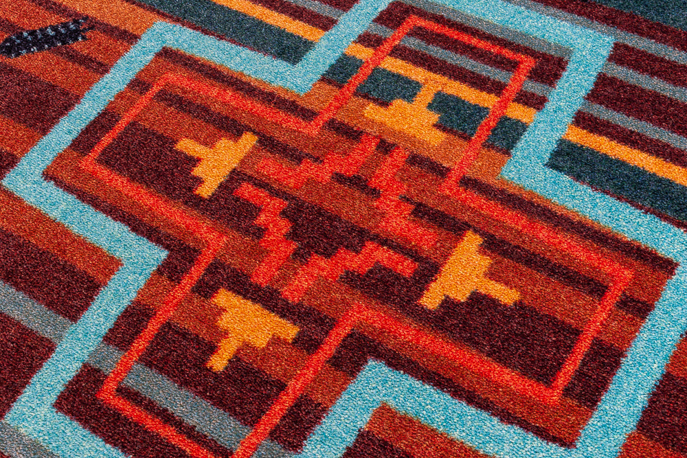 Arrow Path Blue Rug Collection