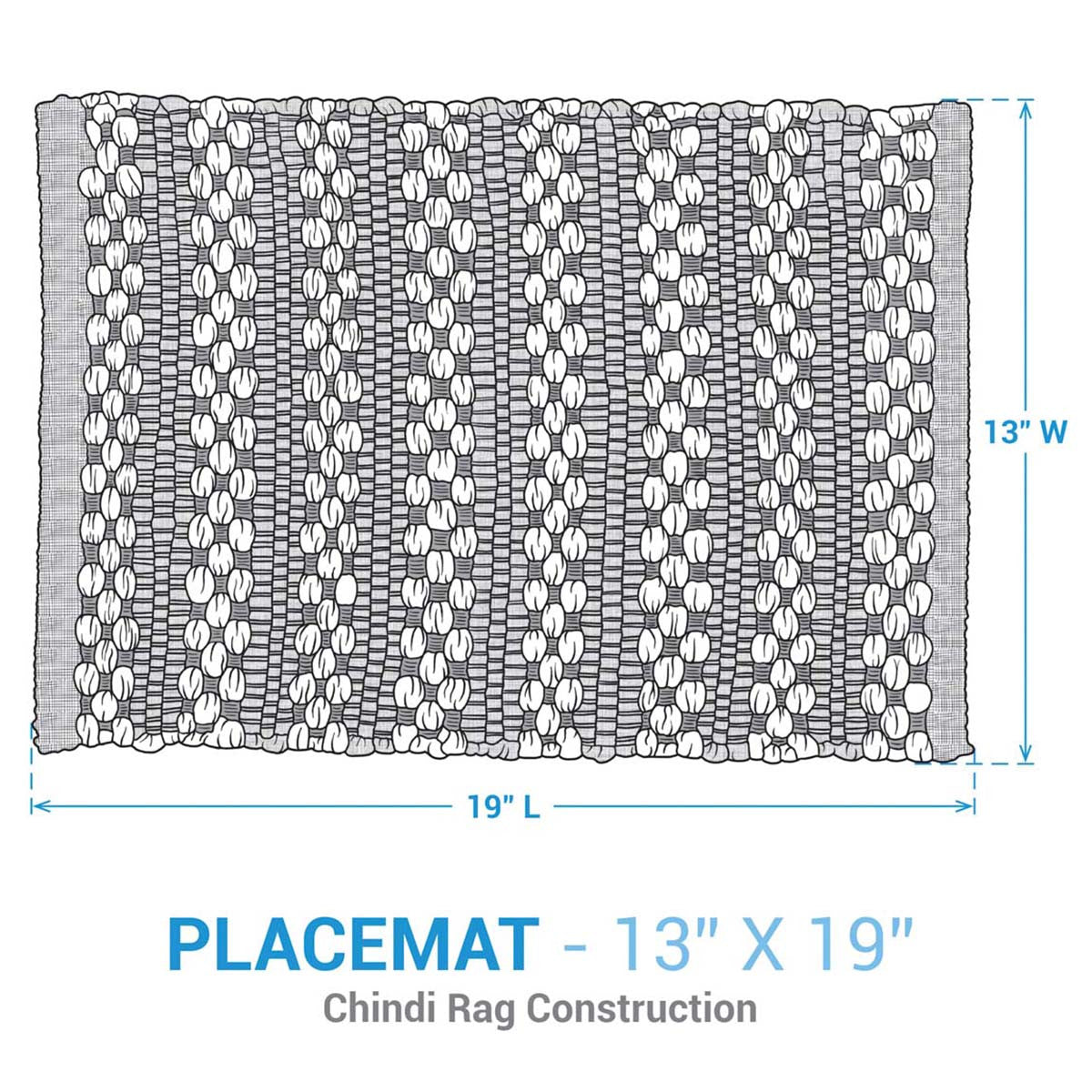 Socorro Denim Placemats - Set of 4