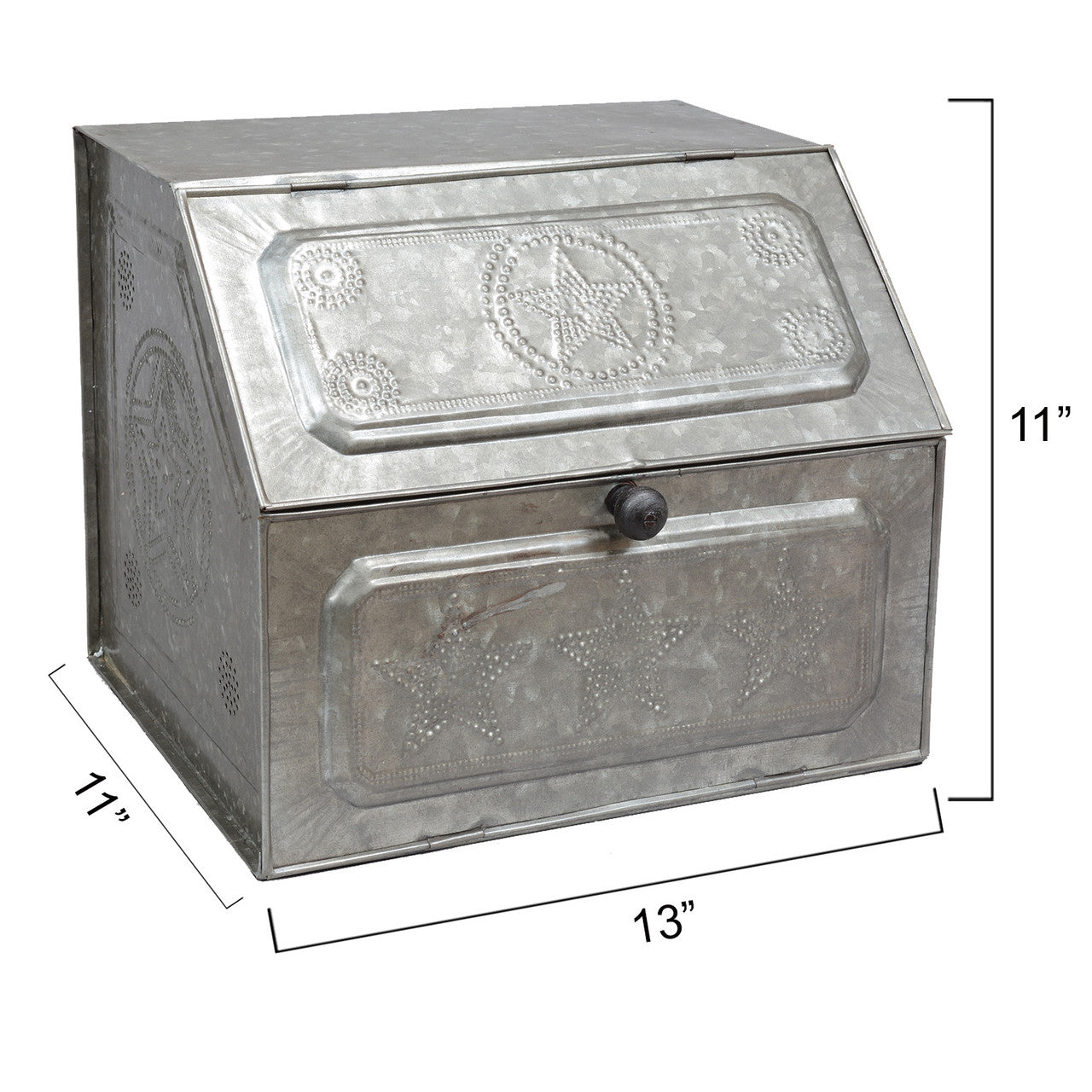 Galvanized Tin Star Bread Box