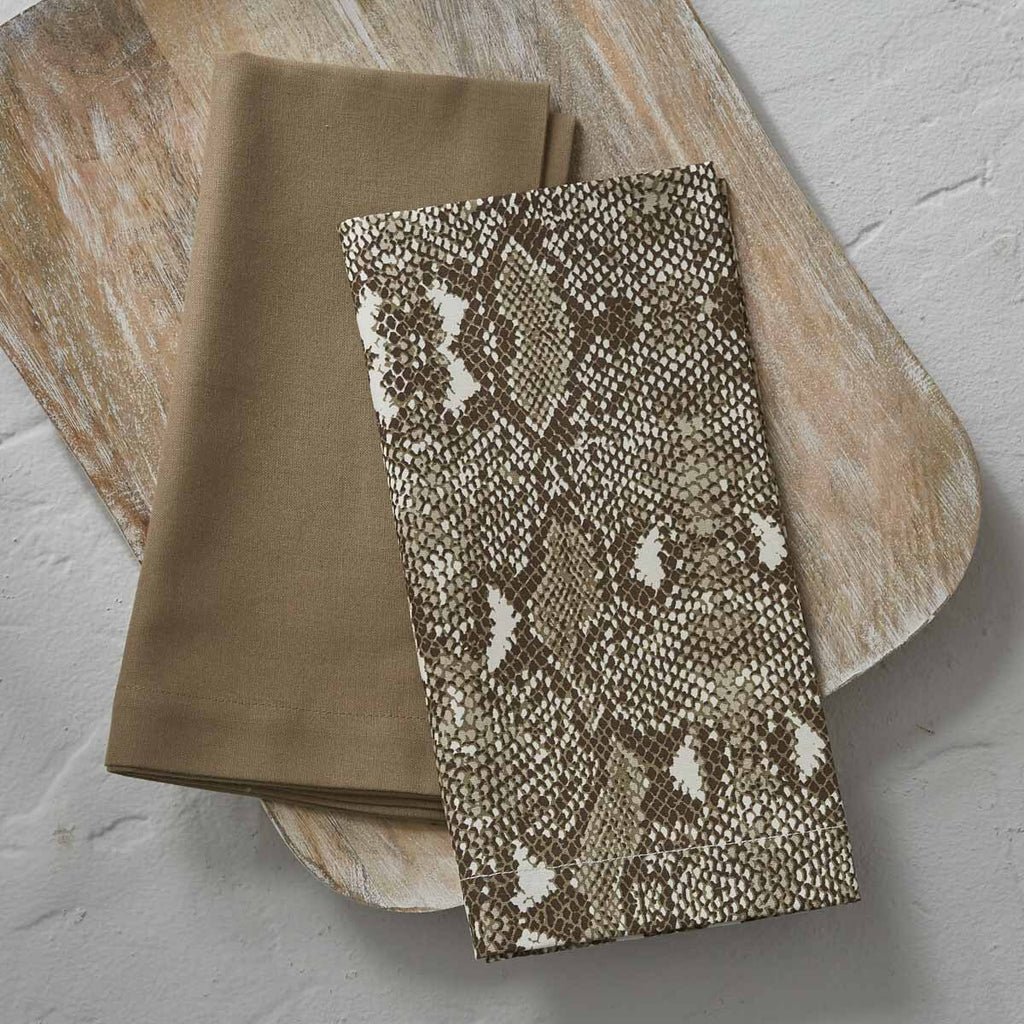 Las Cruces Snakeskin Napkins - Set of 4