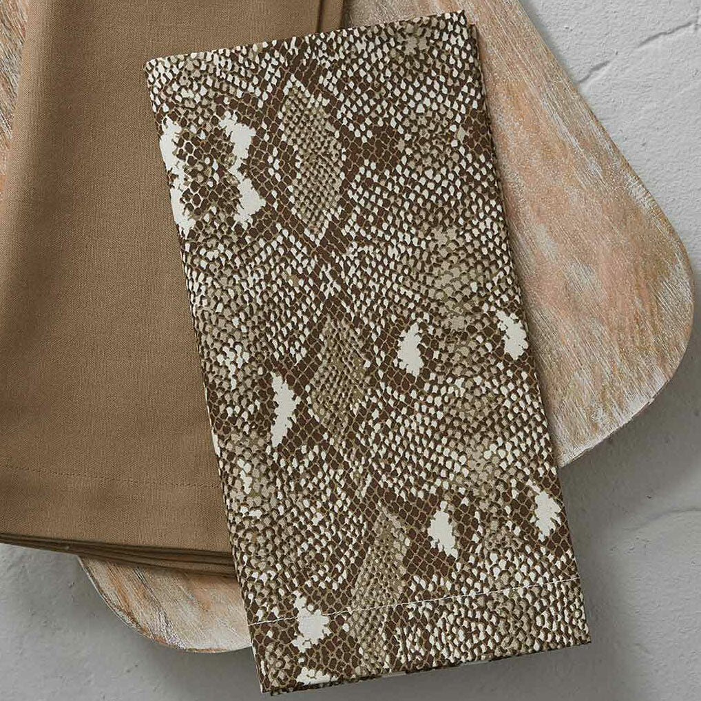 Las Cruces Snakeskin Napkins - Set of 4
