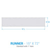 Falling Plumes Table Runner - 72 Inch
