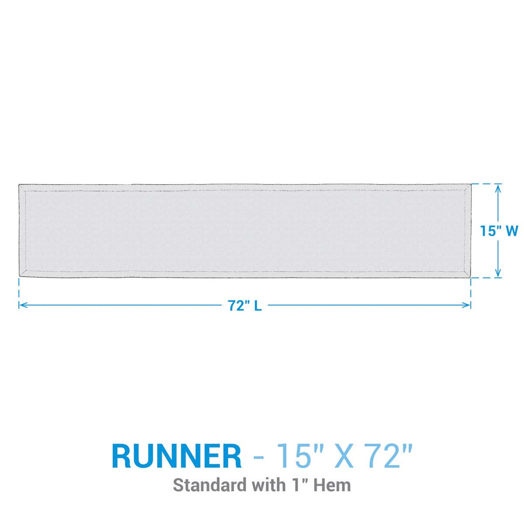 Falling Plumes Table Runner - 72 Inch