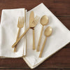 Square Handled Golden Knives - Set of 4