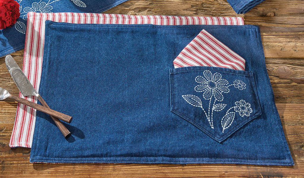 Cowgirl's Denim Placemat