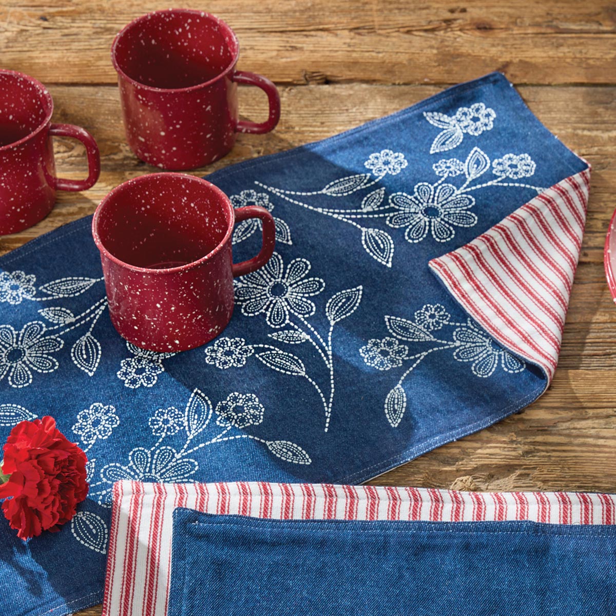 Cowgirl's Denim Table Runner - 54 Inch
