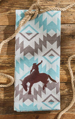 Bucking Bronco Jacquard Dishtowels - Set of 4