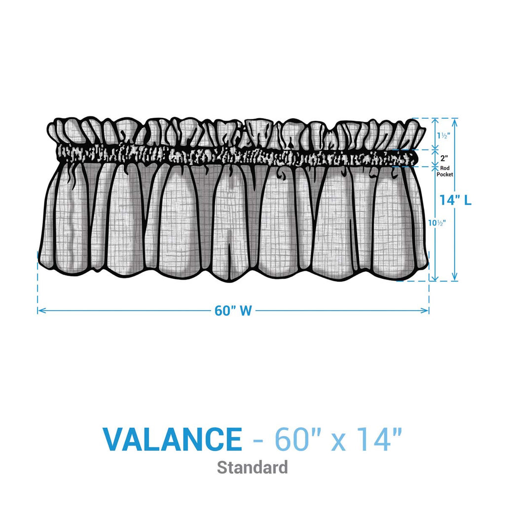 Cowboy Trails Lined Patch Valance