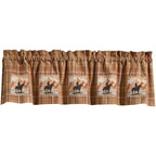 Cowboy Trails Lined Patch Valance