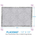 Golden Treasure Placemats - Set of 4