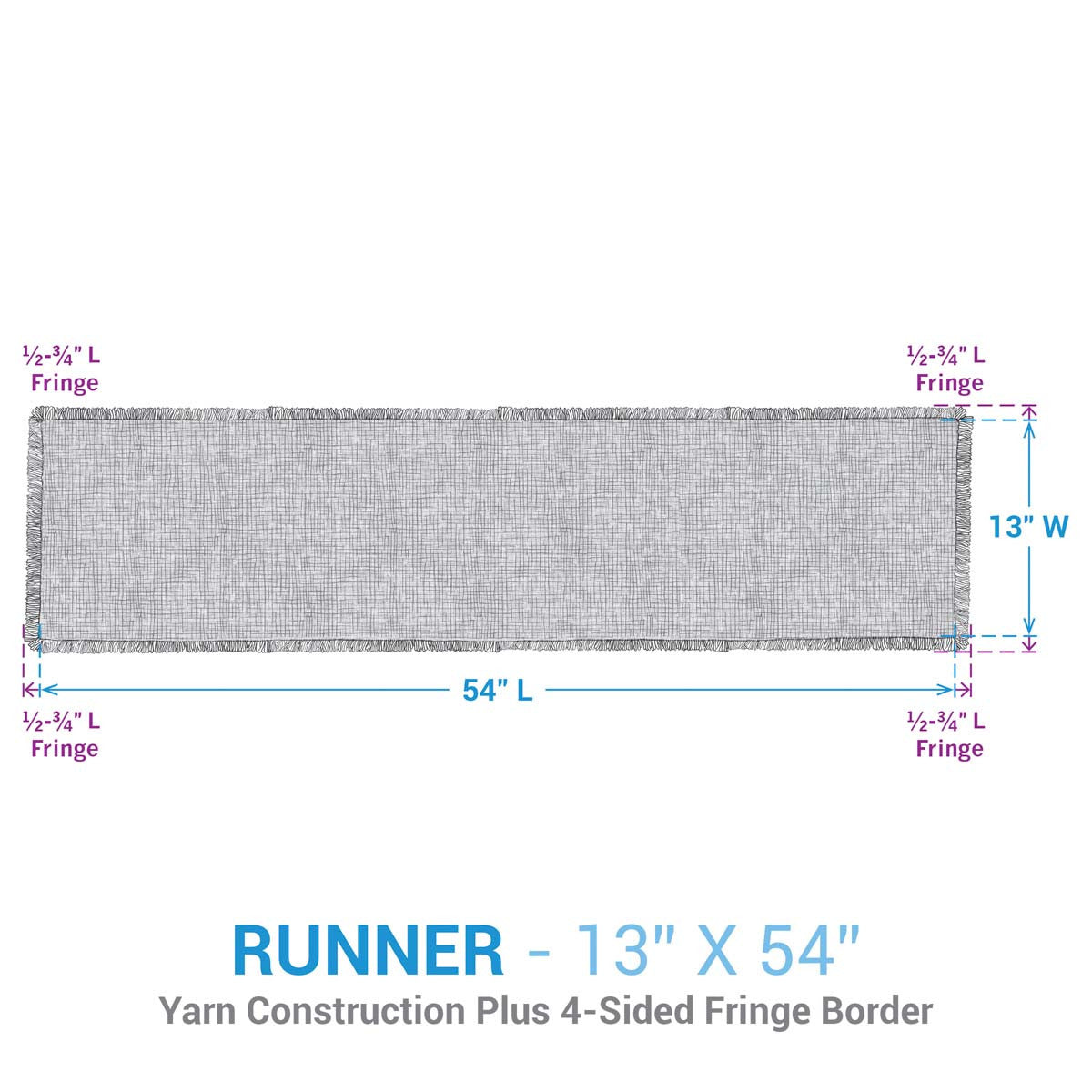 Golden Treasure Table Runner - 54 Inch
