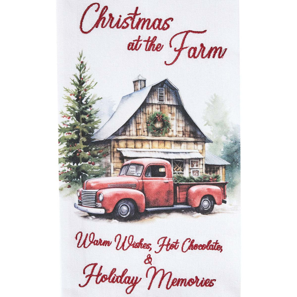 Festive Farmhouse Dishtowels - Set of 4