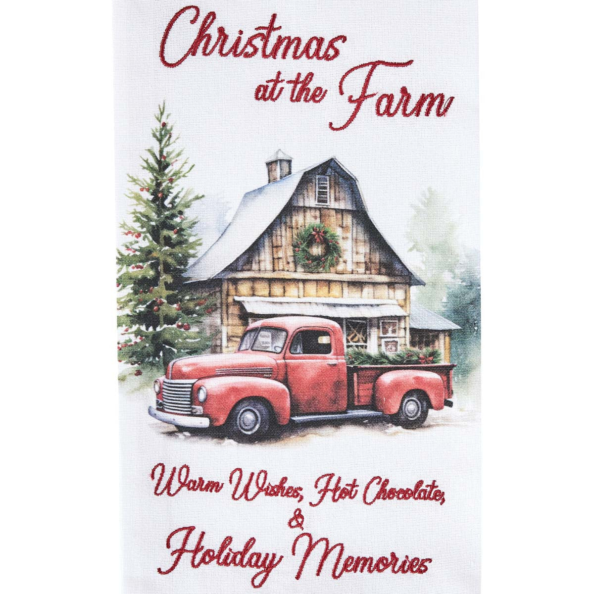Festive Farmhouse Dishtowels - Set of 4