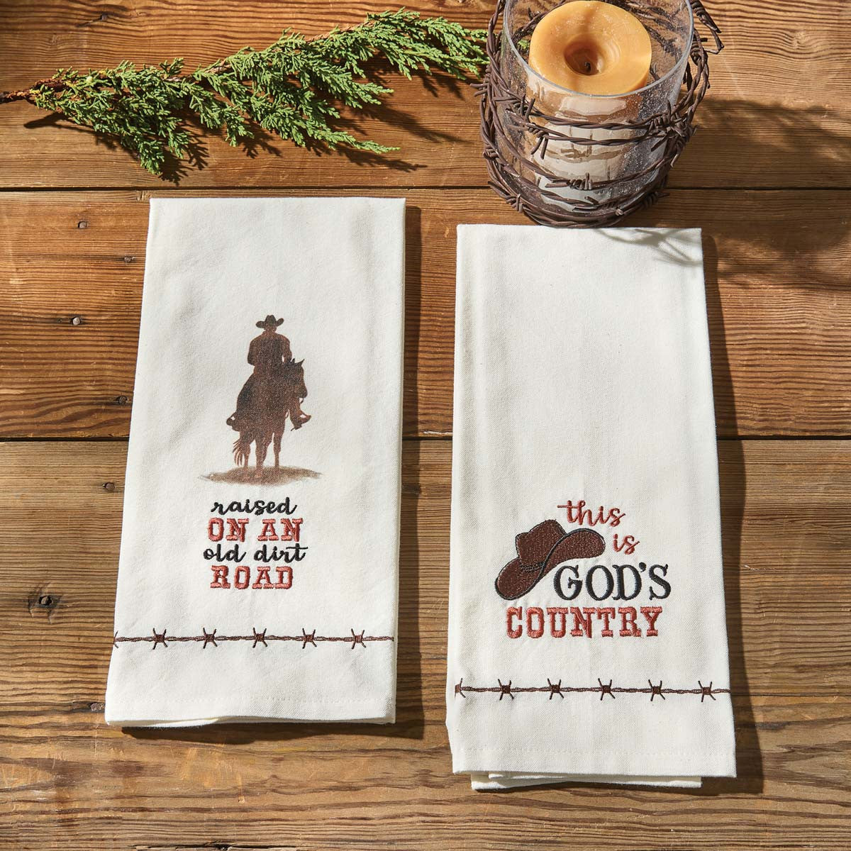 Gravel Trails Dishtowels - Set of 4