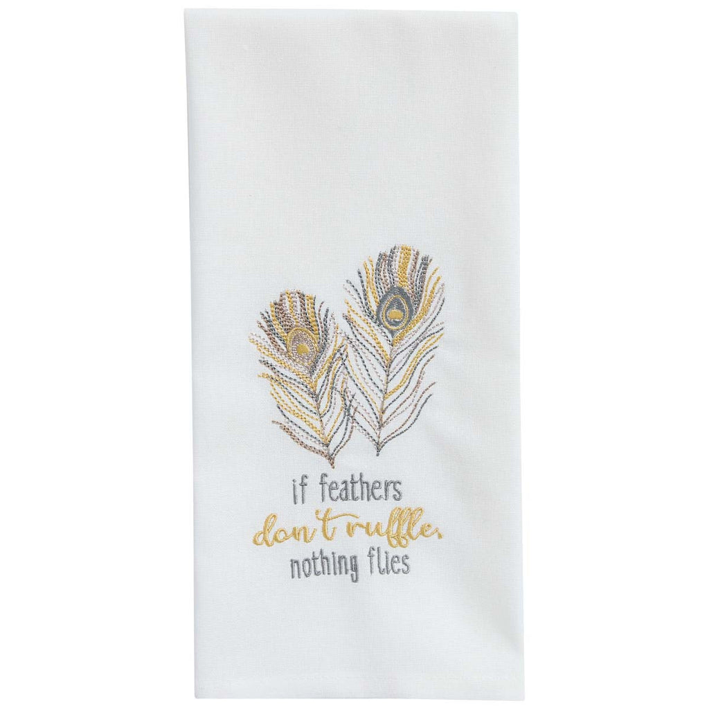 Soft Plumes Decorative Dishtowels - Set of 4